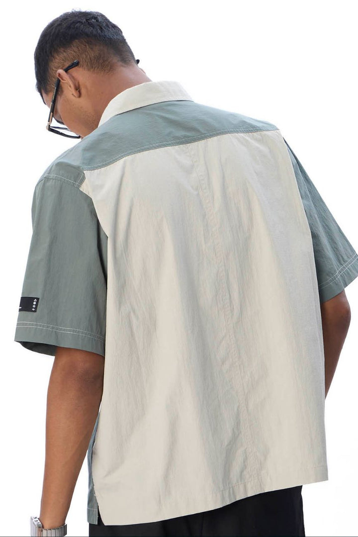 Colourblocked Casual Shirt // 001