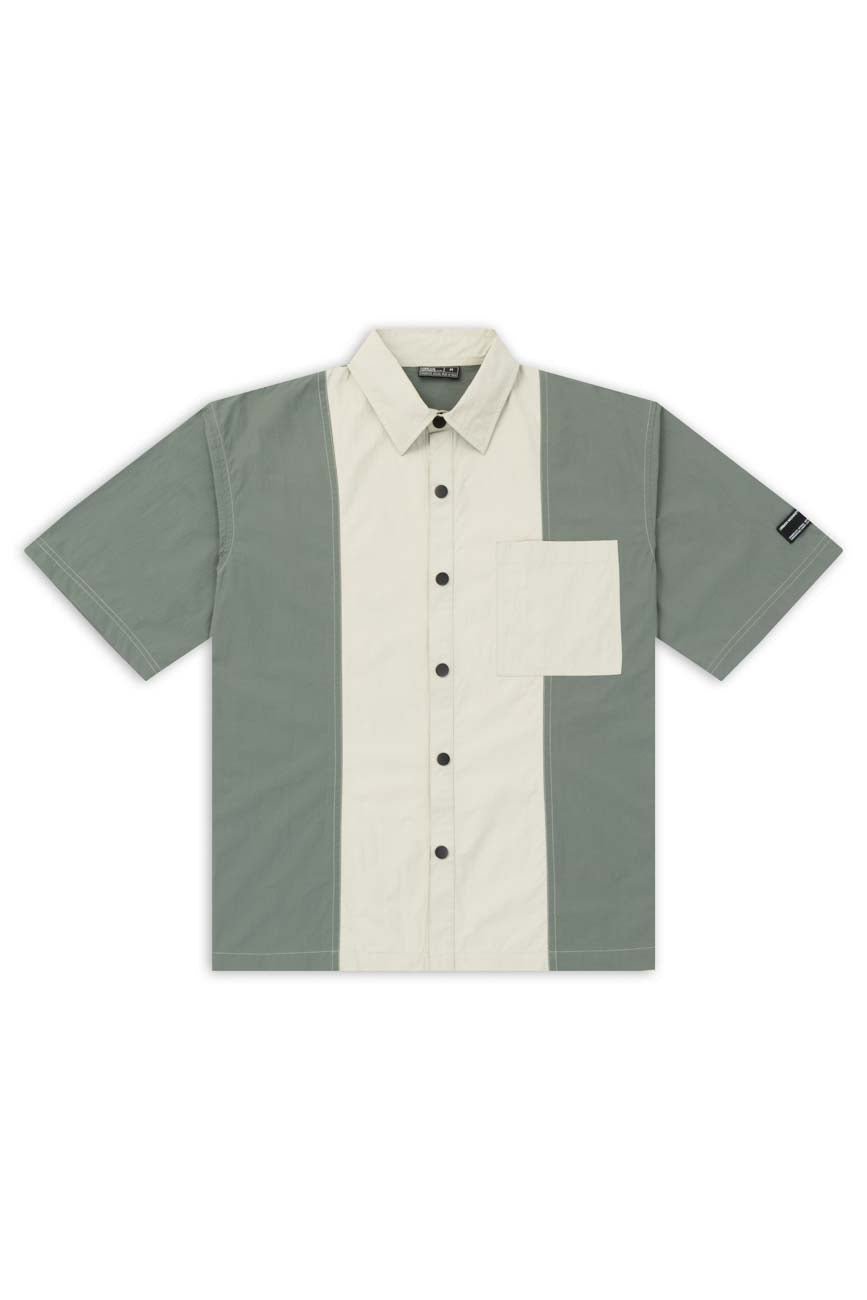 Colourblocked Casual Shirt // 001 - Urban Monkey® - 25SHBF13_GN_XS