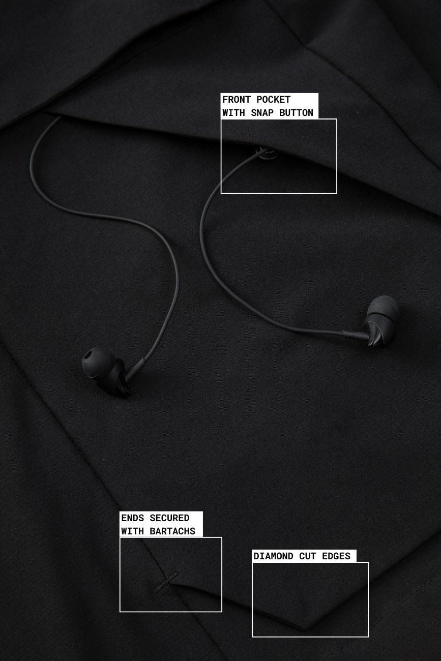 Convertible Jacket // JK01 - Urban Monkey® - 25JKREG20_BK_SET_S