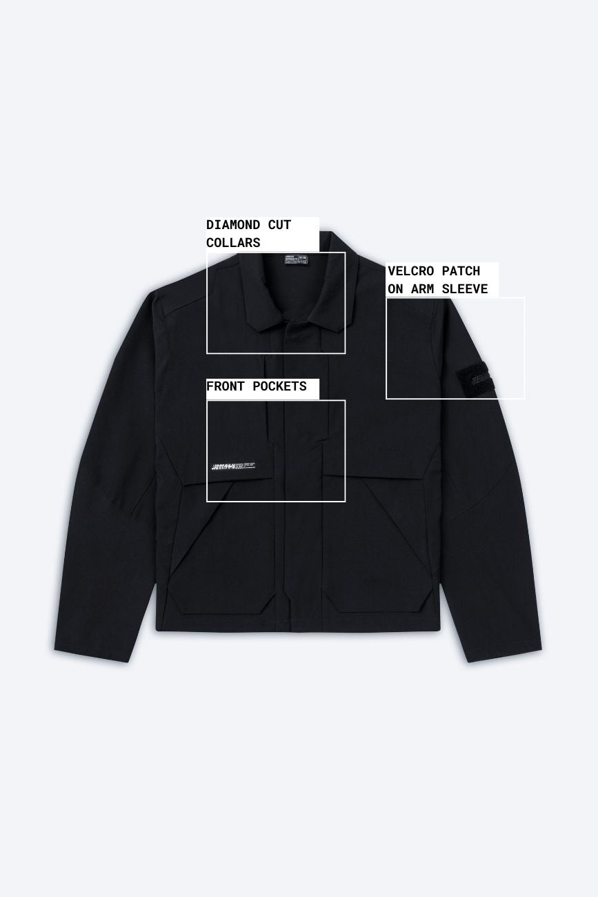 Convertible Jacket // JK01 - Urban Monkey® - 25JKREG20_BK_SET_S