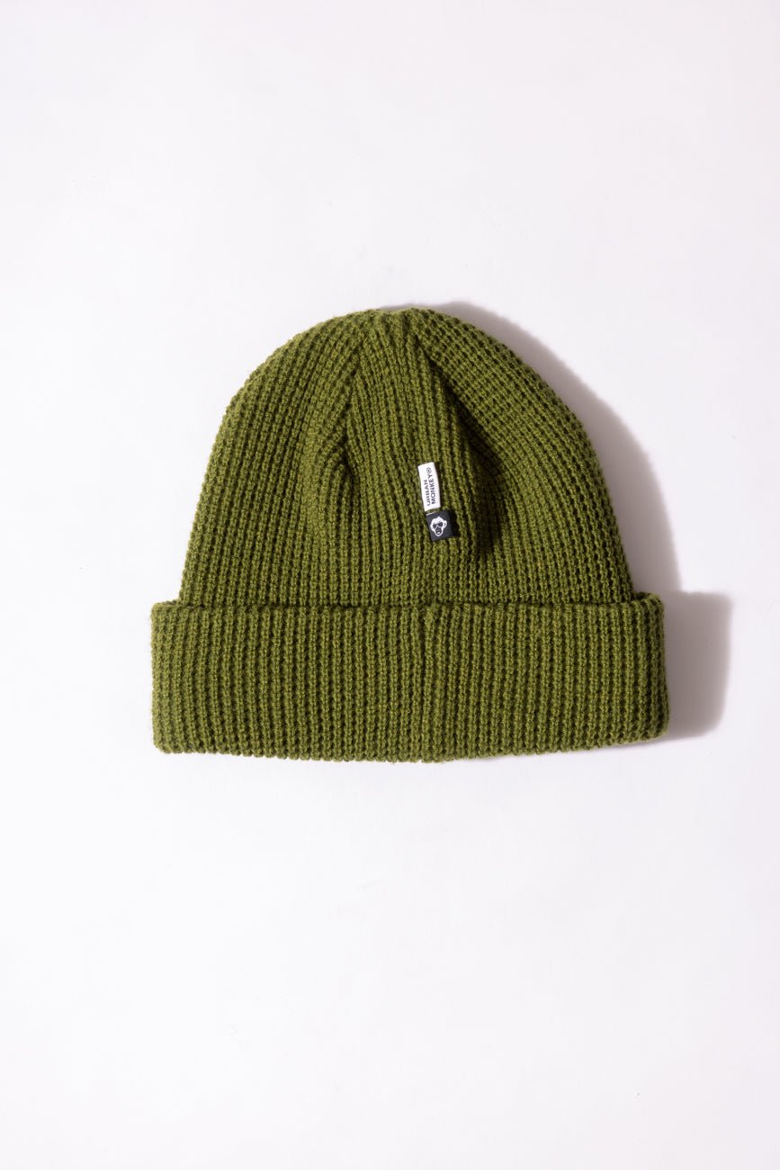 Cuffed Beanie // Olive Green - Urban Monkey® - UM23SMB036_AGRN