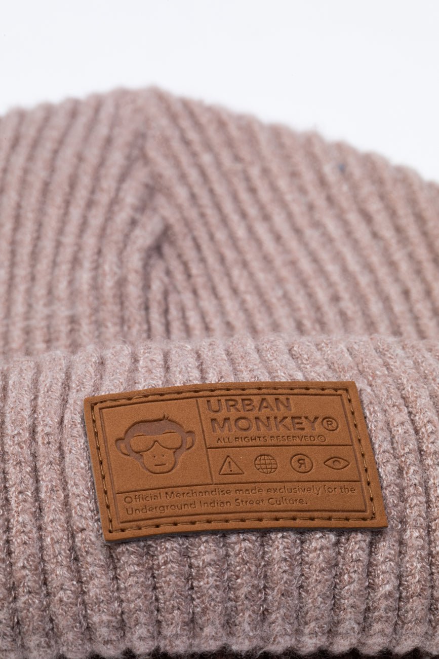 Cuffed Beanie // Sand Brown - Urban Monkey® - UM23SMB053_CML