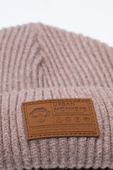 Cuffed Beanie // Sand Brown - Urban Monkey® - UM23SMB053_CML