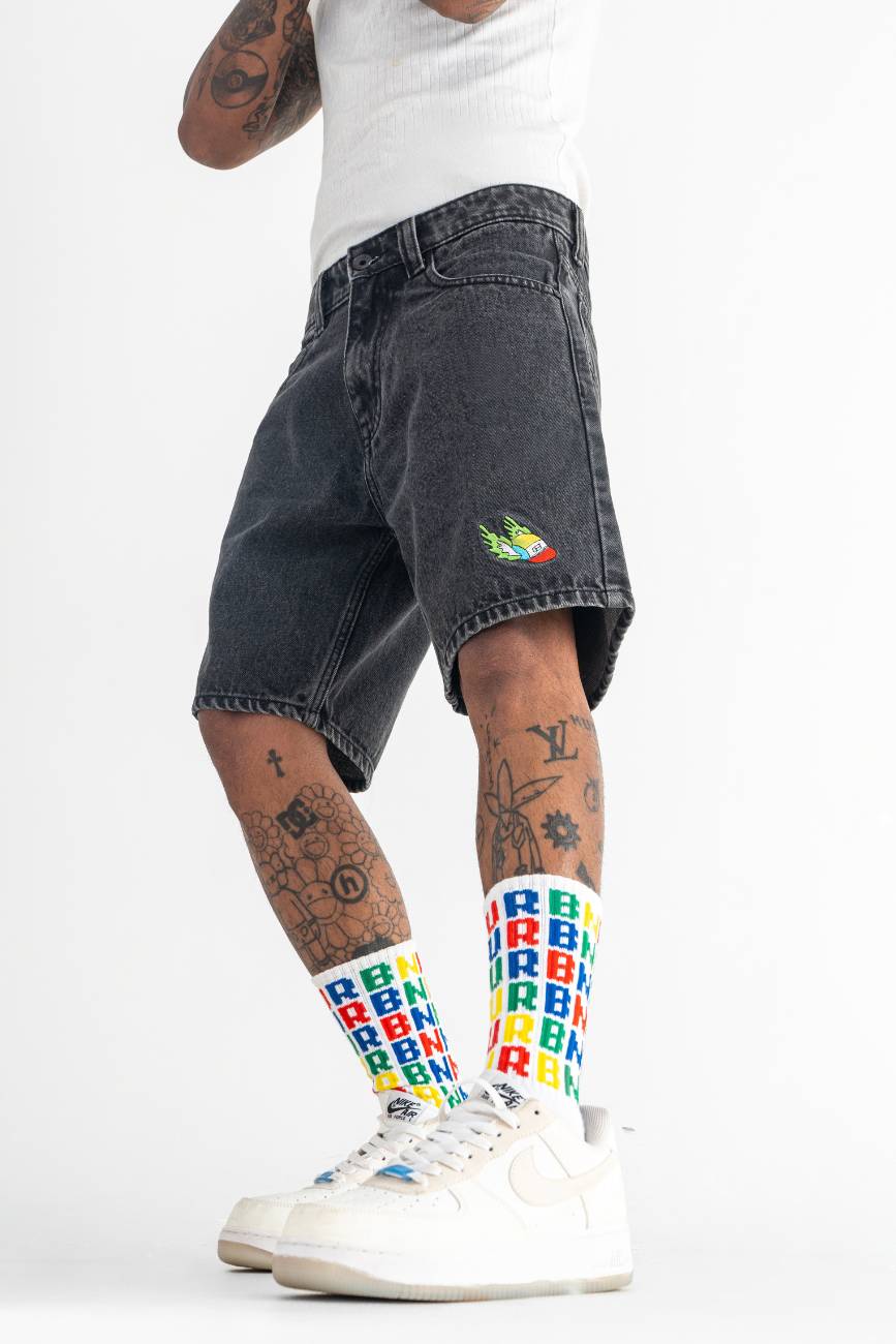Denim Shorts // Black - Urban Monkey® - UM23A_DS_001_S