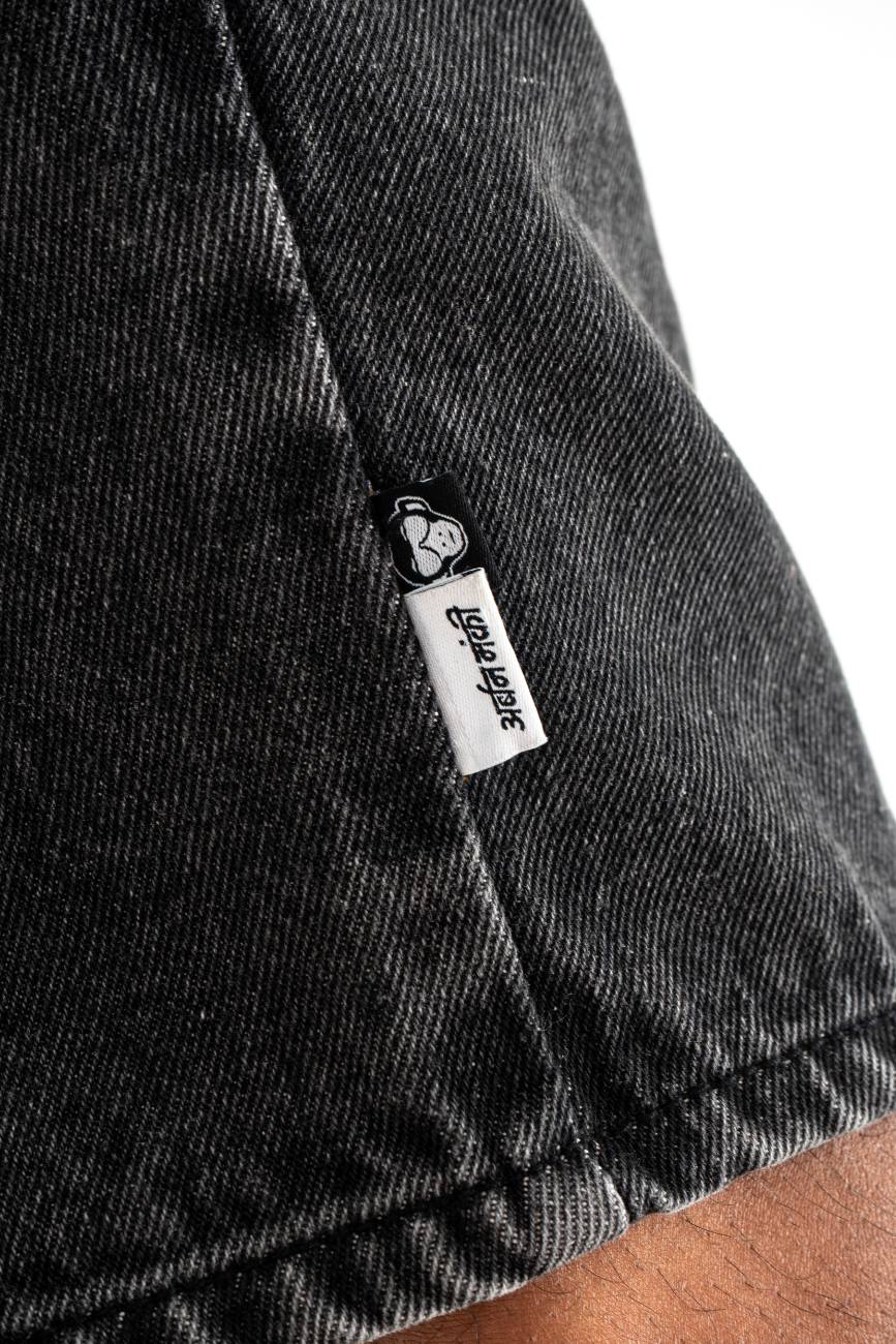 Denim Shorts // Black - Urban Monkey® - UM23A_DS_001_S