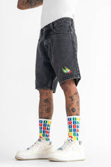 Denim Shorts // Black - Urban Monkey® - UM23A_DS_001_S