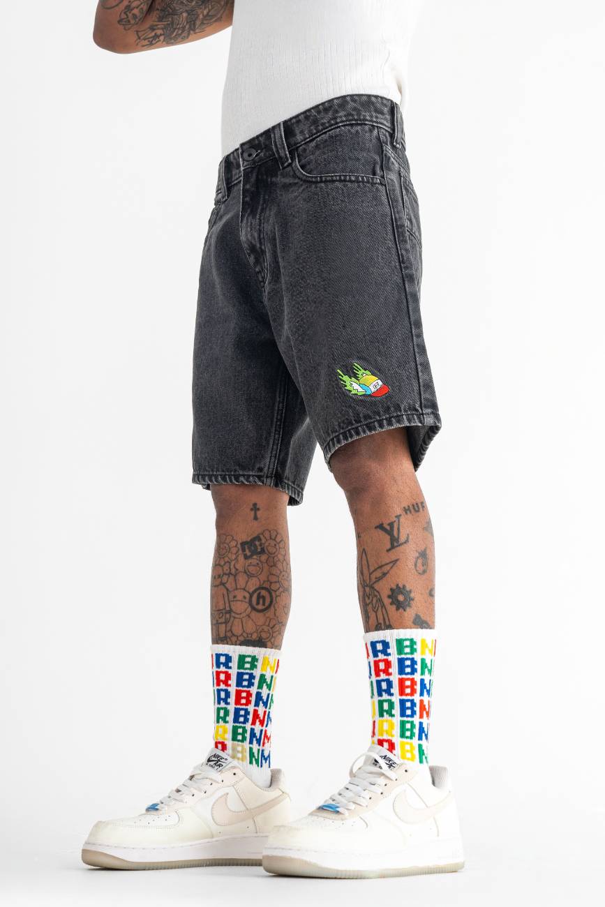 Denim Shorts // Black - Urban Monkey® - UM23A_DS_001_S