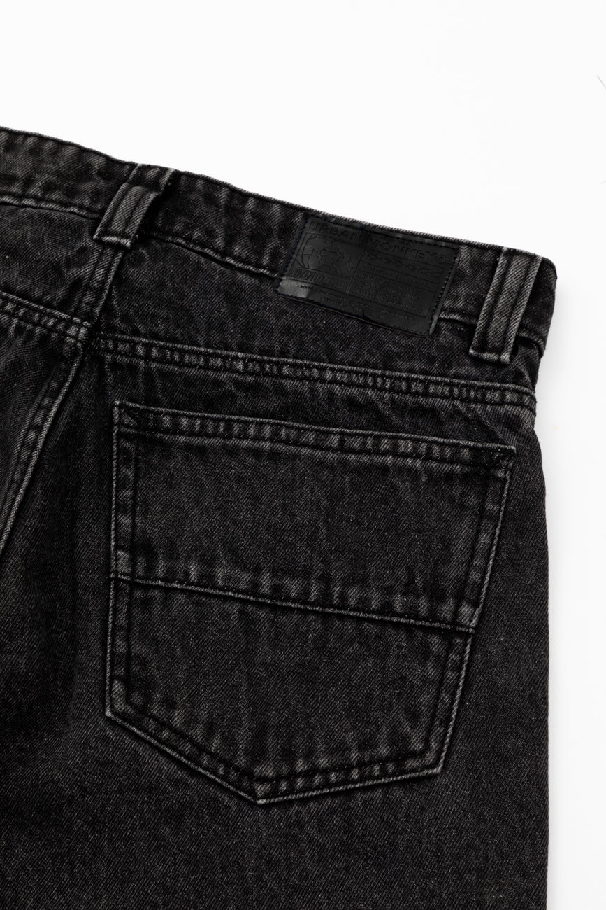 Denim Shorts // Black - Urban Monkey® - UM23A_DS_001_S