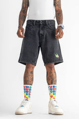 Denim Shorts // Black - Urban Monkey® - UM23A_DS_001_S