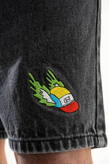 Denim Shorts // Black - Urban Monkey® - UM23A_DS_001_S