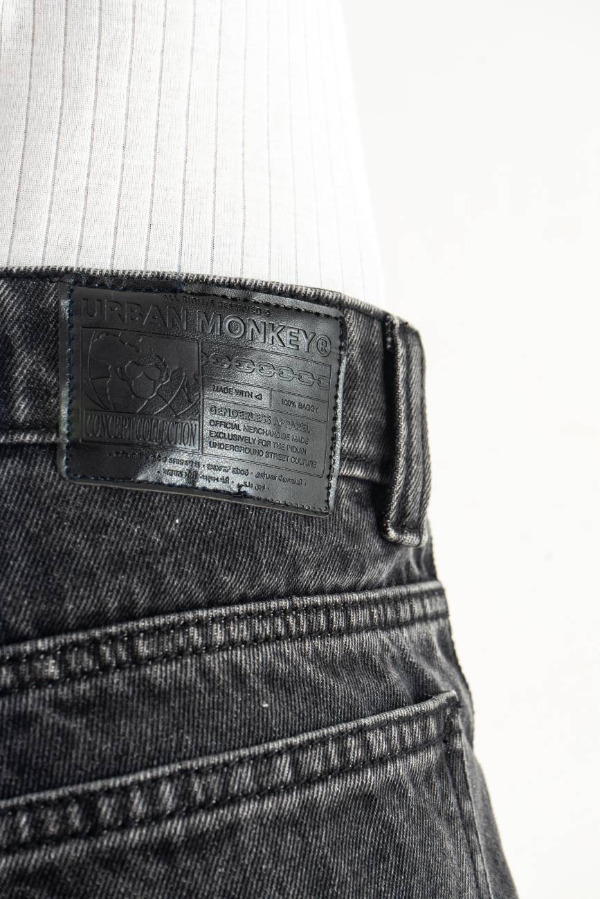 Denim Shorts // Black - Urban Monkey® - UM23A_DS_001_S