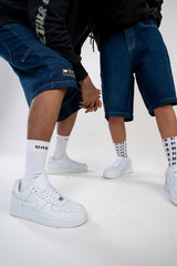 Denim Shorts // Dark Blue - Urban Monkey® - UM12047 _DRBLU_S
