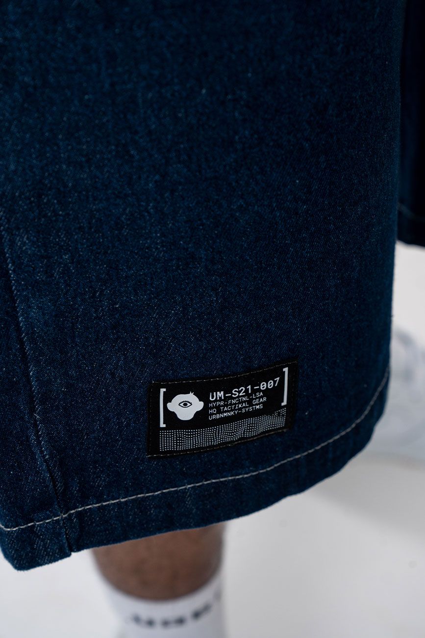 Denim Shorts // Dark Blue - Urban Monkey® - UM12047 _DRBLU_S