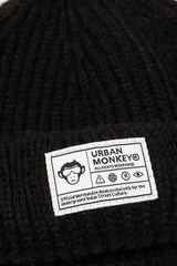 Fisherman Beanie // Black - Urban Monkey® - UM23SMB427_BLK