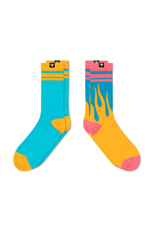 2 Pairs // Twin + Flame socks