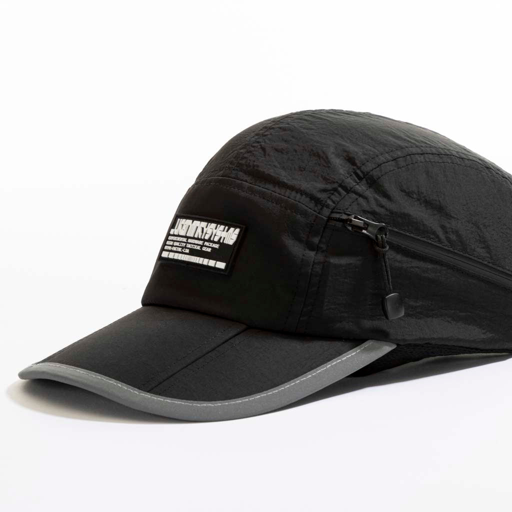 Foldable Camper Cap // Black - Urban Monkey® - 24FPD196_BLK