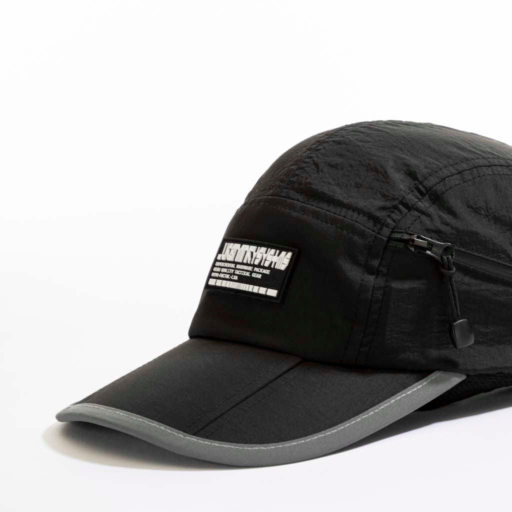 Foldable Camper Cap // Black - Urban Monkey® - 24FPD196_BLK