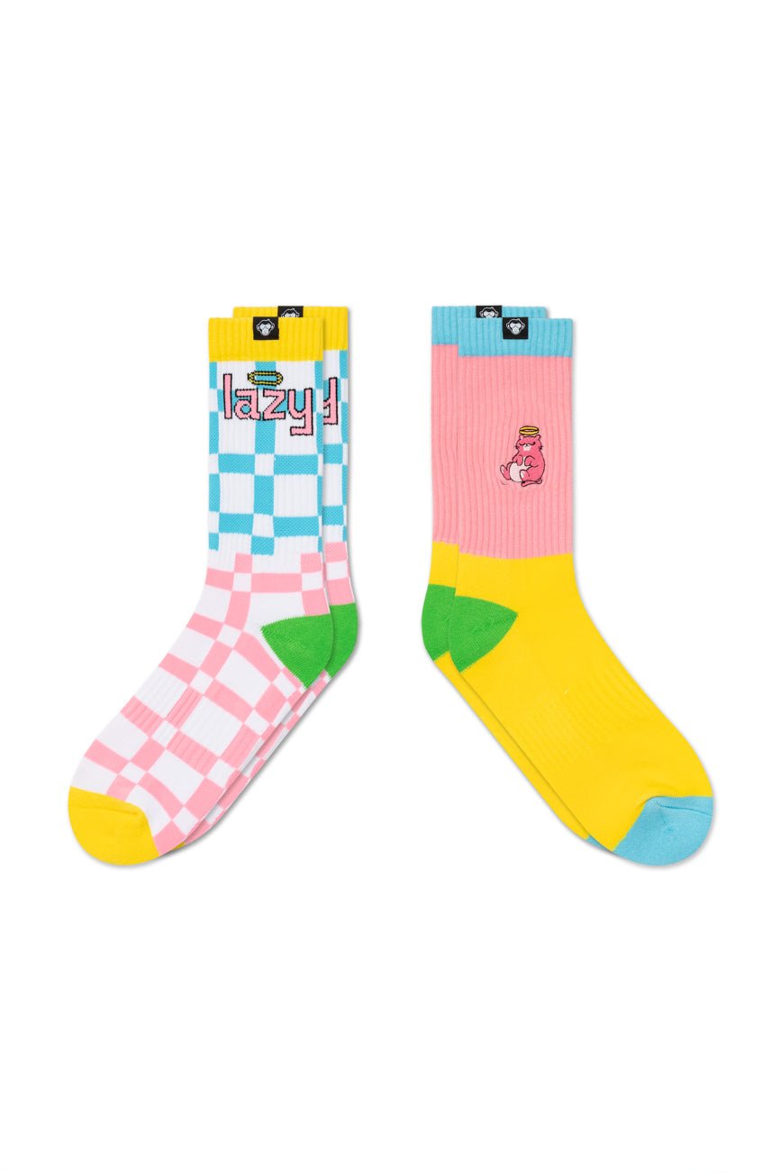 2 Pairs // Bored + Games socks - Urban Monkey® - UMSK003LZ_BLY_S