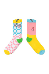 2 Pairs // Bored + Games socks - Urban Monkey® - UMSK003LZ_BLY_S