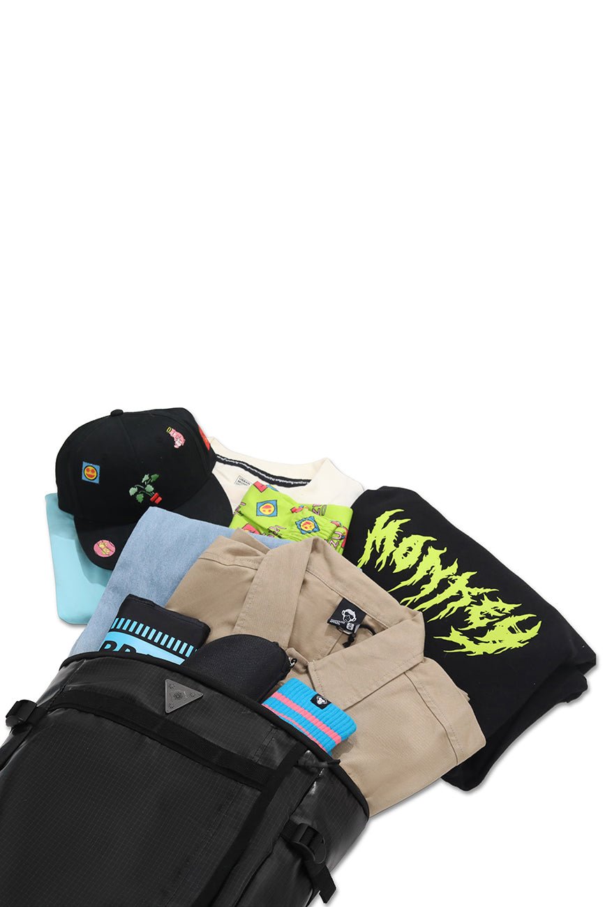 Grid Storm Ripstop Backpack - Urban Monkey® - UM24DB006_BLK