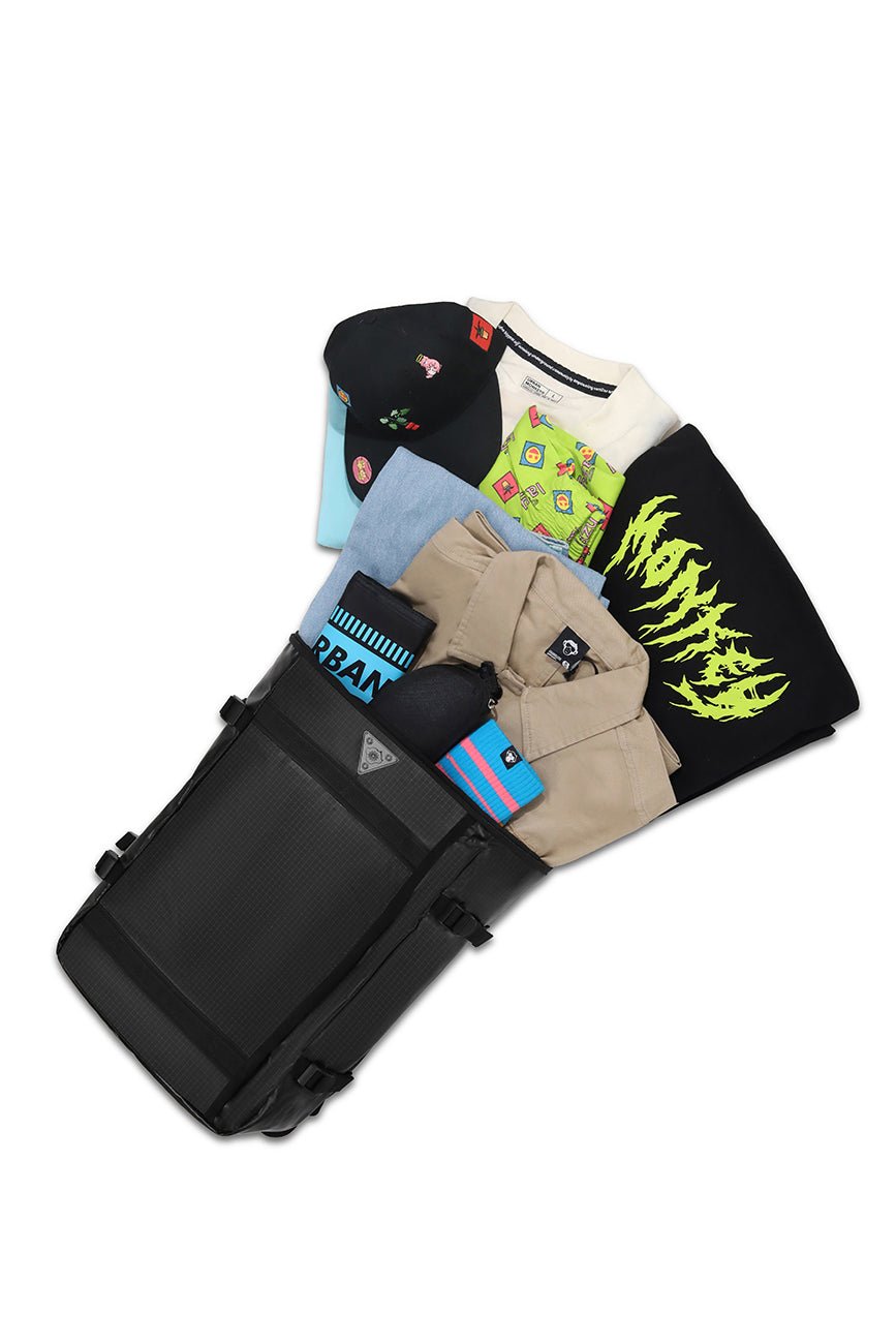 Grid Storm Ripstop Backpack - Urban Monkey® - UM24DB006_BLK