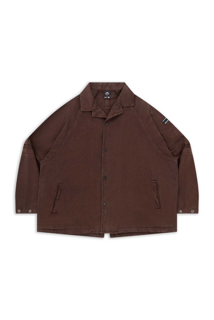 Buy Hobo Shacket // Brown Apparel Online – Urban Monkey®