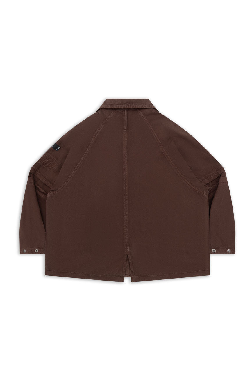 Hobo Shacket // Brown - Urban Monkey® - UM23A_SH_004E_XS/S