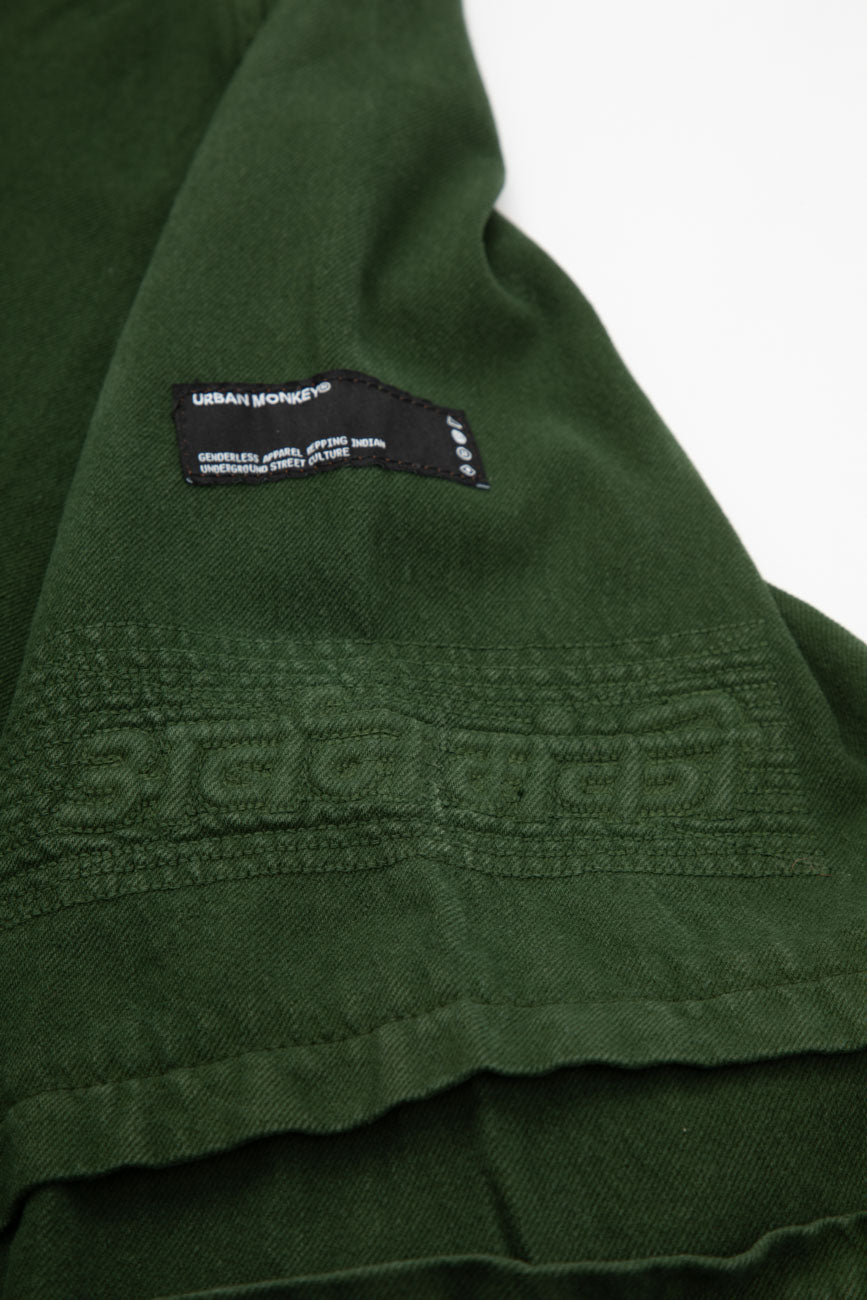 Hobo Shacket // Hunter Green - Urban Monkey® - UM23A_SH_004D_XS/S