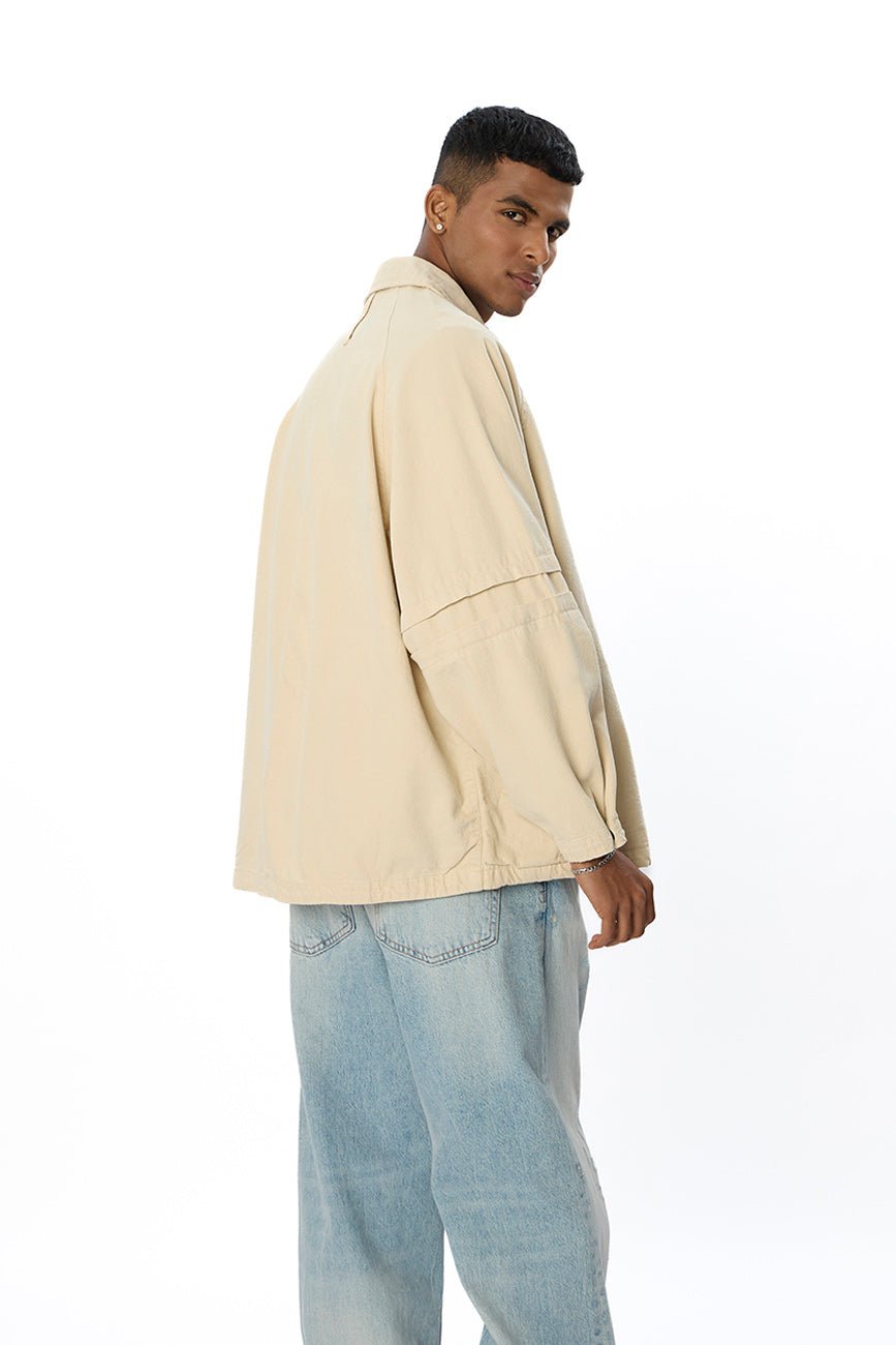 Hobo Shacket // Off - white - Urban Monkey® - UM23A_SH_004B_XS/S