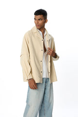 Hobo Shacket // Off - white - Urban Monkey® - UM23A_SH_004B_XS/S