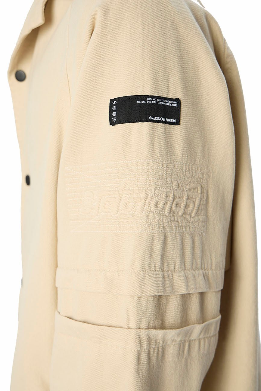 Hobo Shacket // Off - white - Urban Monkey® - UM23A_SH_004B_XS/S