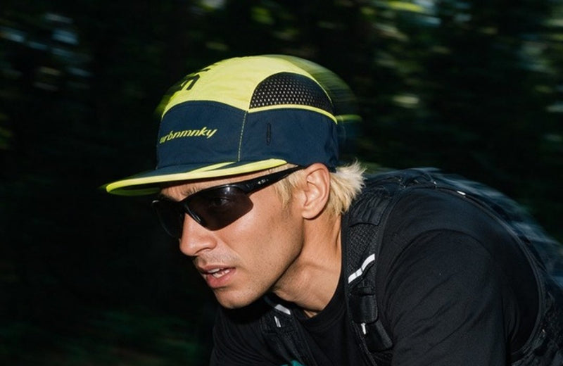 Rider wearing the Sprint cap on an early morning ride