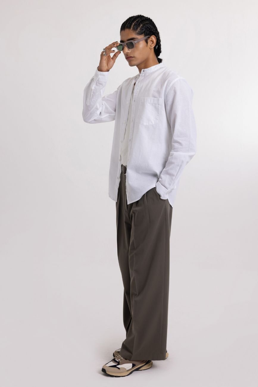 Linen Shirt // White - Urban Monkey® - UM24A_SH_W002_S