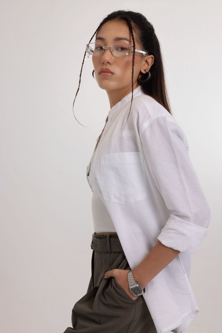Linen Shirt // White - Urban Monkey® - UM24A_SH_W002_S