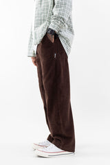 Loose Fit Corduroy Trousers // Brown - Urban Monkey® - UM24A_CORE_PT_A_S
