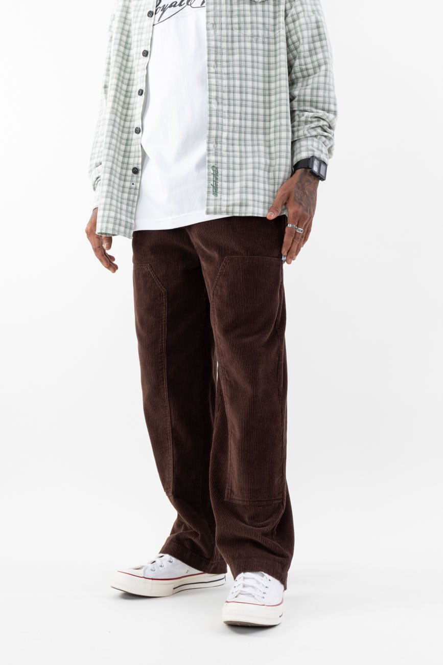 Loose Fit Corduroy Trousers // Brown - Urban Monkey® - UM24A_CORE_PT_A_S