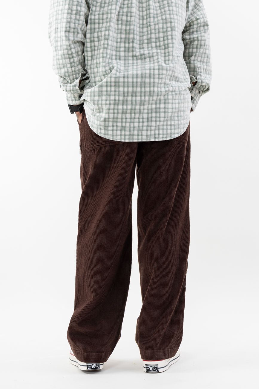 Loose Fit Corduroy Trousers // Brown - Urban Monkey® - UM24A_CORE_PT_A_S