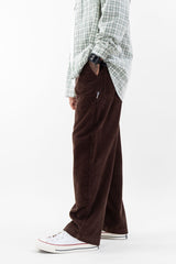 Loose Fit Corduroy Trousers // Brown - Urban Monkey® - UM24A_CORE_PT_A_S