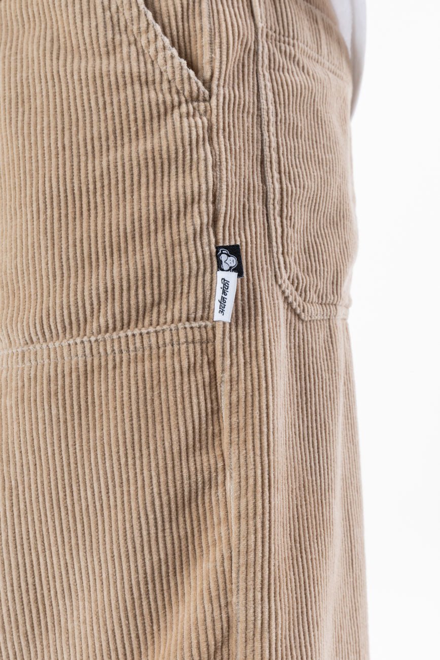 Loose Fit Corduroy Trousers // Khaki - Urban Monkey® - UM24A_CORE_PT_B_S