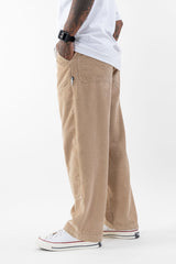 Loose Fit Corduroy Trousers // Khaki - Urban Monkey® - UM24A_CORE_PT_B_S