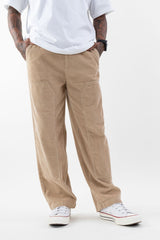 Loose Fit Corduroy Trousers // Khaki - Urban Monkey® - UM24A_CORE_PT_B_S