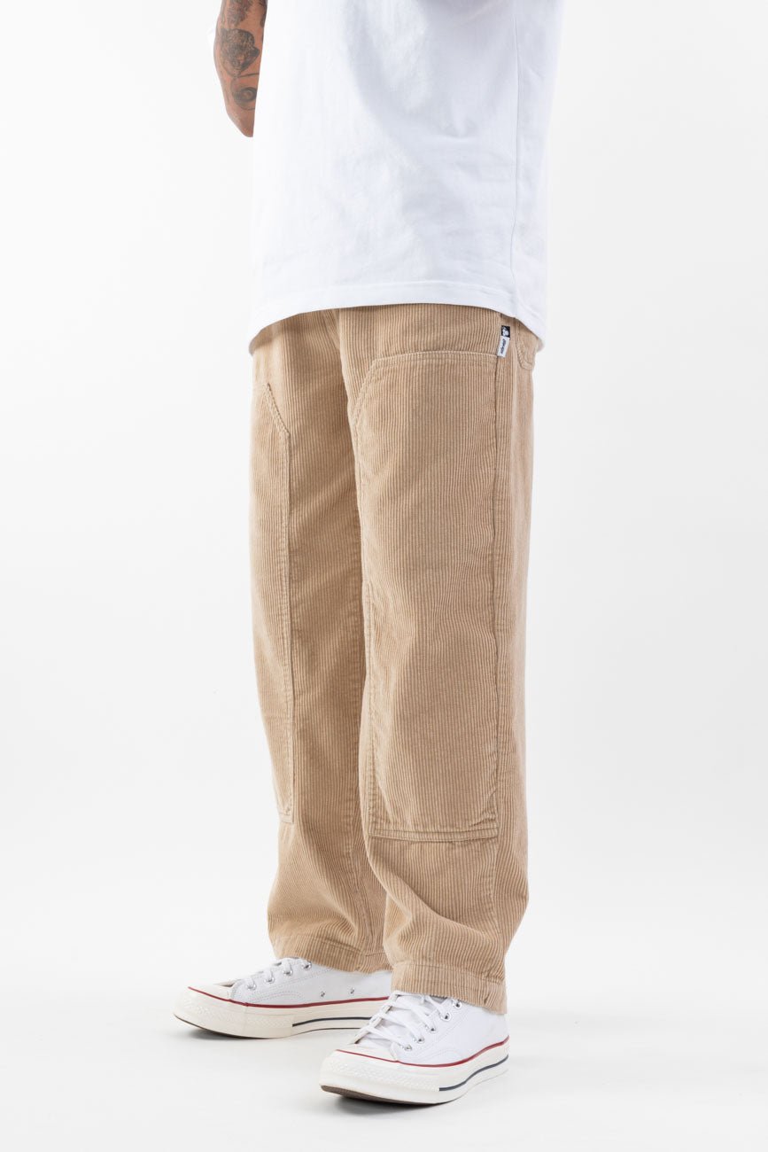 Loose Fit Corduroy Trousers // Khaki - Urban Monkey® - UM24A_CORE_PT_B_S