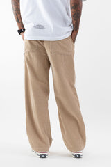 Loose Fit Corduroy Trousers // Khaki - Urban Monkey® - UM24A_CORE_PT_B_S