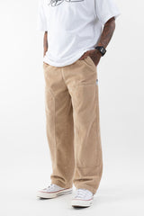 Loose Fit Corduroy Trousers // Khaki - Urban Monkey® - UM24A_CORE_PT_B_S