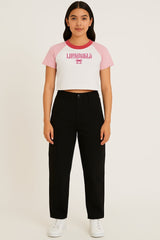 Lost Angels // Women’s Fitted Crop Top - Urban Monkey® - 25CTRG1_PN_XS