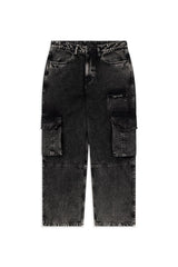 Machine Denim Cargo Pants_Royal Enfield x Urban Monkey - Urban Monkey® - UM24A_RE_DE1_XS