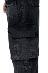 Machine Denim Cargo Pants_Royal Enfield x Urban Monkey - Urban Monkey® - UM24A_RE_DE1_XS