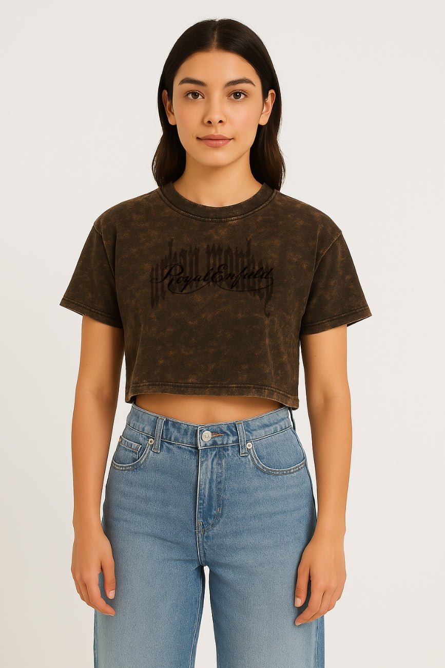 Made Like A Gun Cropped Tee 001_Royal Enfield x Urban Monkey - Urban Monkey® - UM24A_RE_CT5_XS