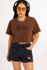 Made Like A Gun Cropped Tee 002_Royal Enfield x Urban Monkey - Urban Monkey® - UM24A_RE_CT4_XS