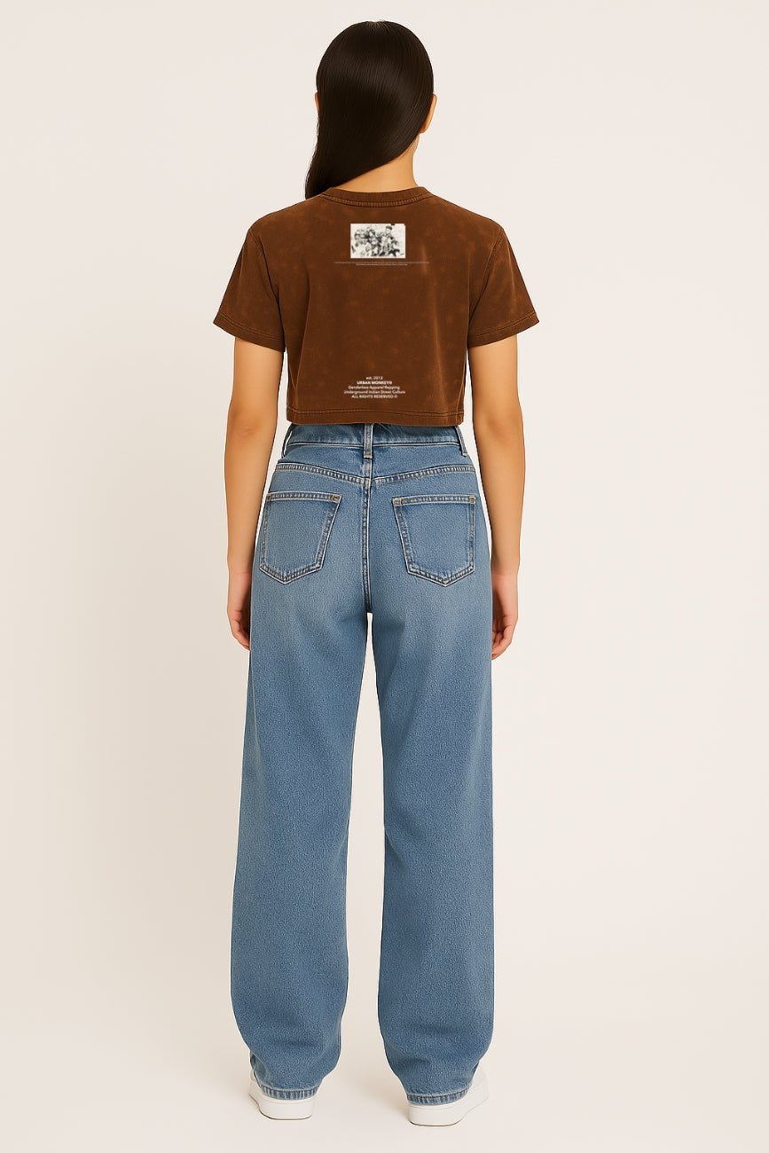 Made Like A Gun Cropped Tee 002_Royal Enfield x Urban Monkey - Urban Monkey® - UM24A_RE_CT4_XS